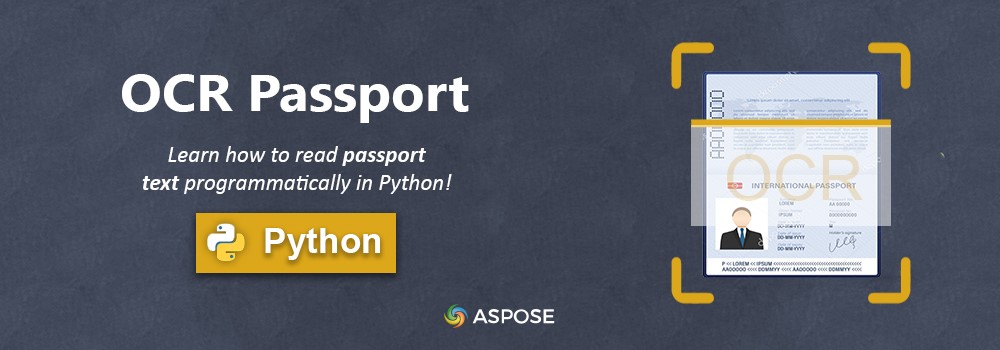 Pasaporte OCR en Python | Leer pasaporte | API de OCR de pasaporte