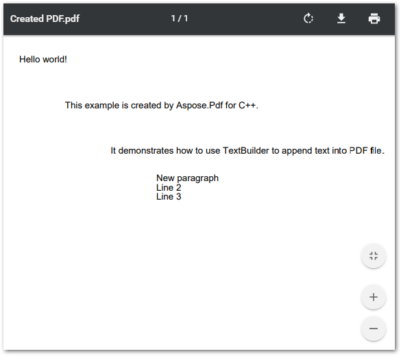 API de PDF de C++