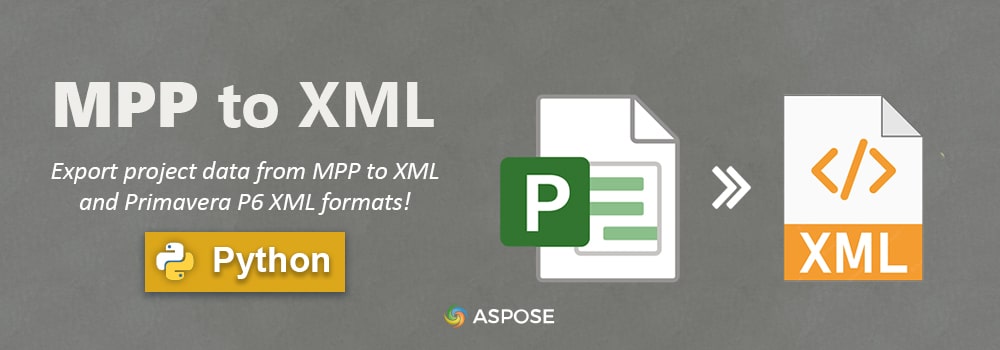 Convertir MPP a XML en Python