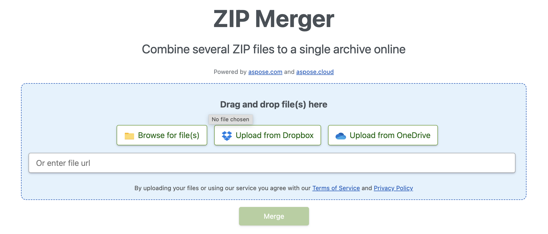 fusionar archivos ZIP