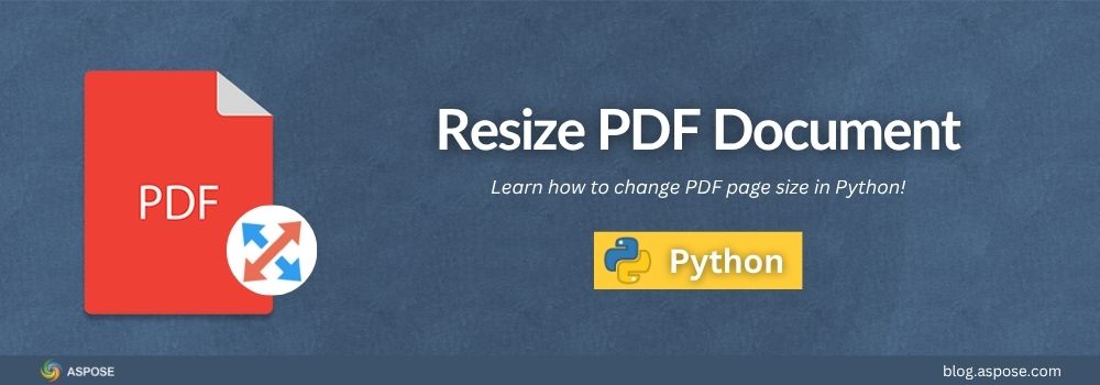 تغییر اندازه سند PDF در پایتون