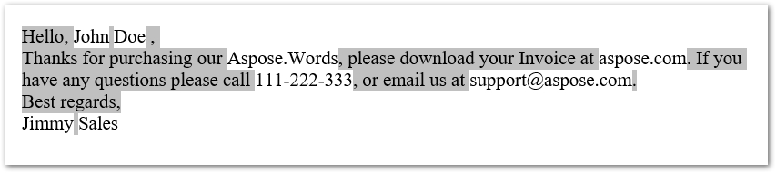 سند word را از قالب ادغام ایمیل در پایتون ایجاد کنید