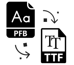 Convert PFB to TTF using C#.