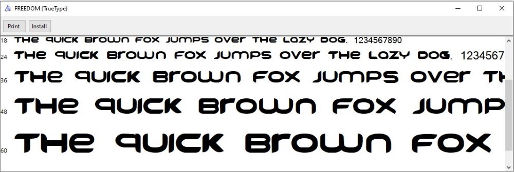 Freedom Font as First Source Font