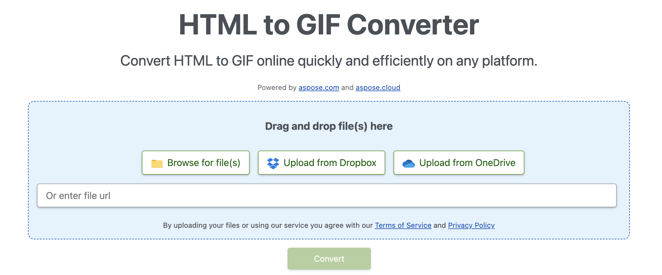 convertisseur html en gif