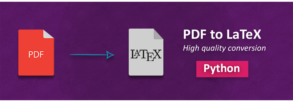 Convertir un PDF en Python LaTeX