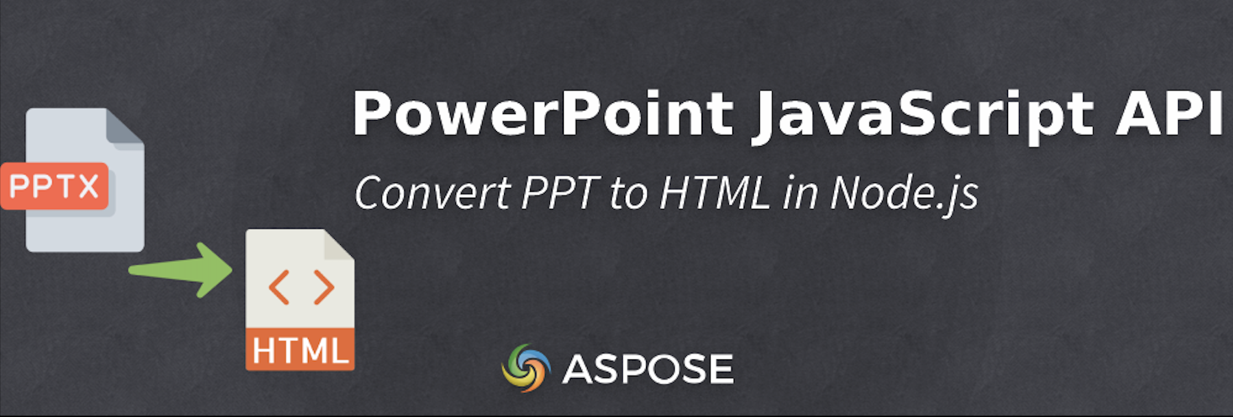 Convertir PPT en HTML dans Node.js - API JavaScript PowerPoint