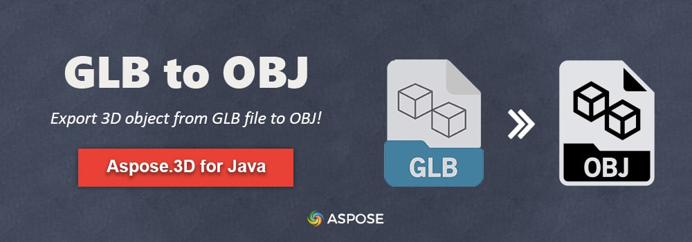 המרת GLB ל-OBJ ב-Java