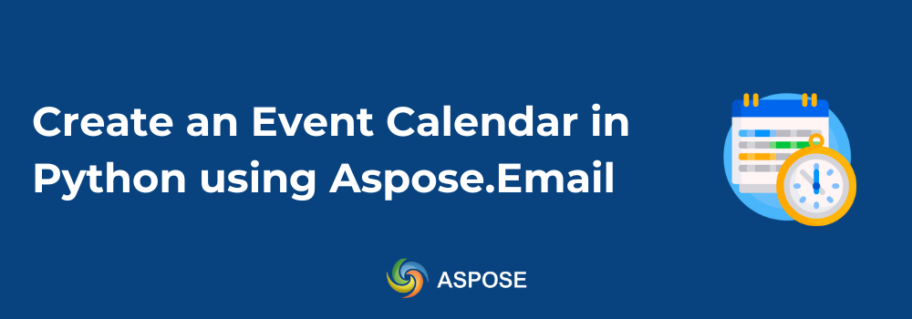 Create an Event Calendar in Python