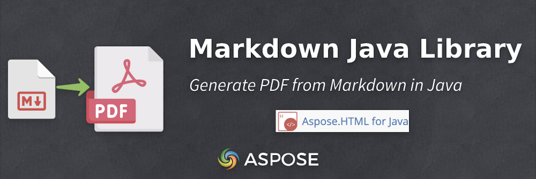 צור PDF מ-Markdown ב-Java - Markdown ל-PDF