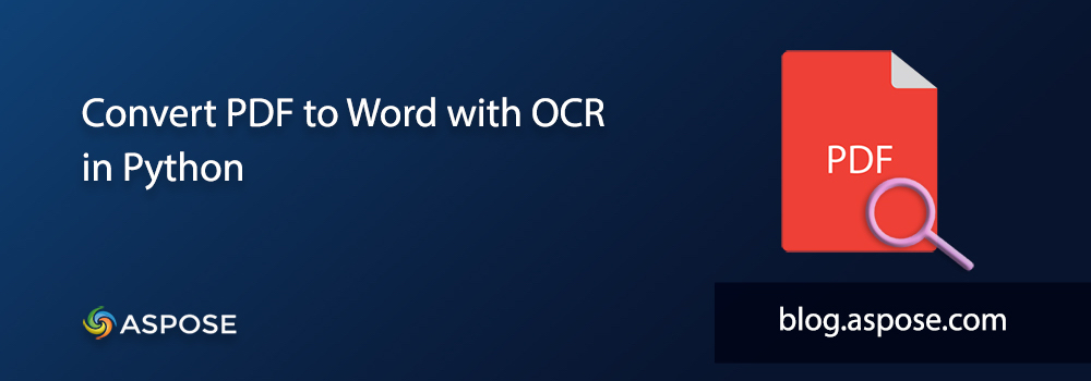 PDF ל-Word OCR Python