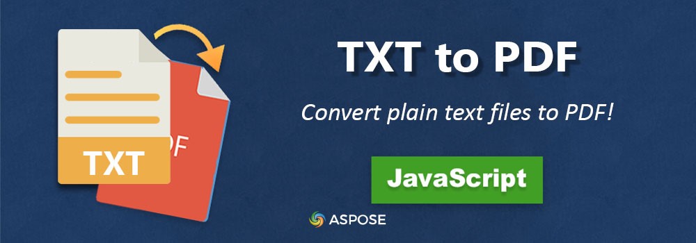 TXT ל-PDF JavaScript | טקסט ל-PDF ב-JavaScript