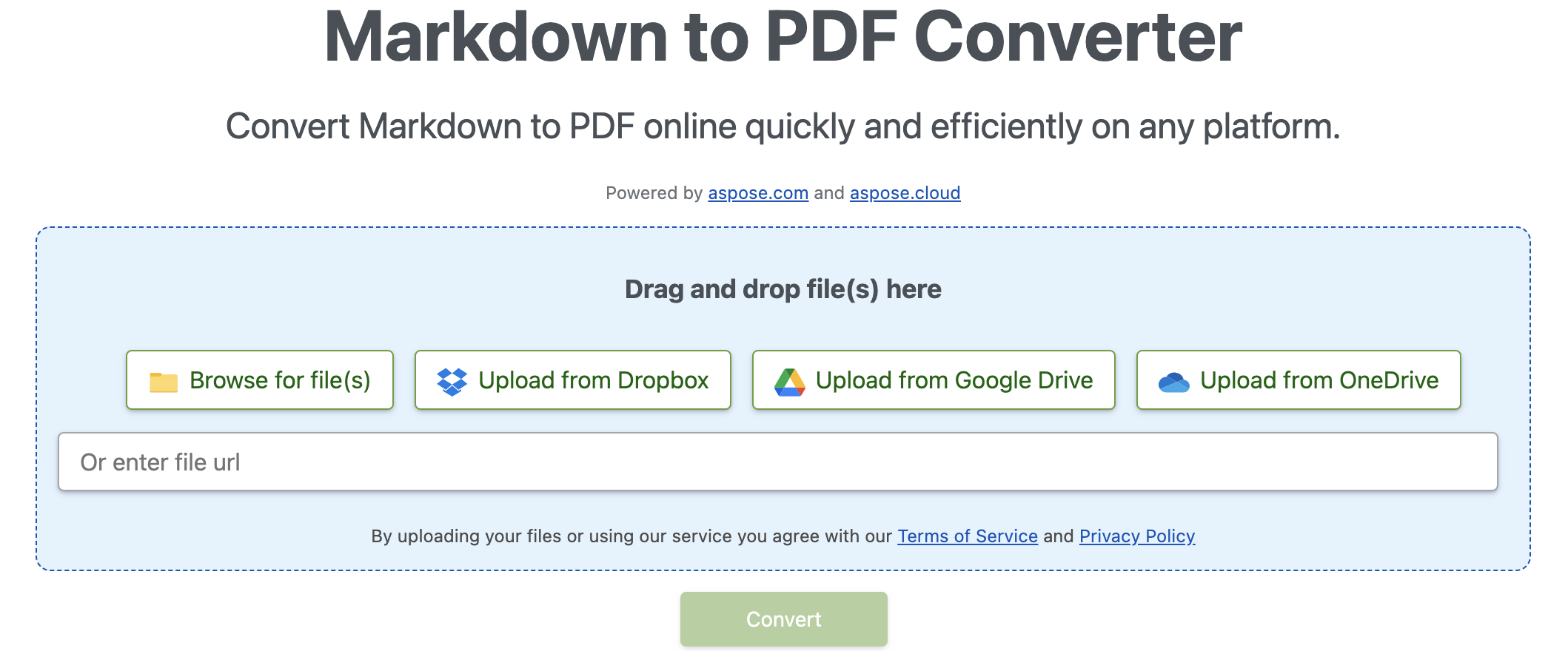 Convert Markdown to PDF Online