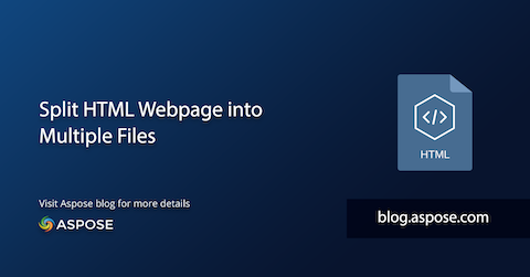Split HTML Webpage