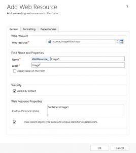 add image to record in dynamics CRM