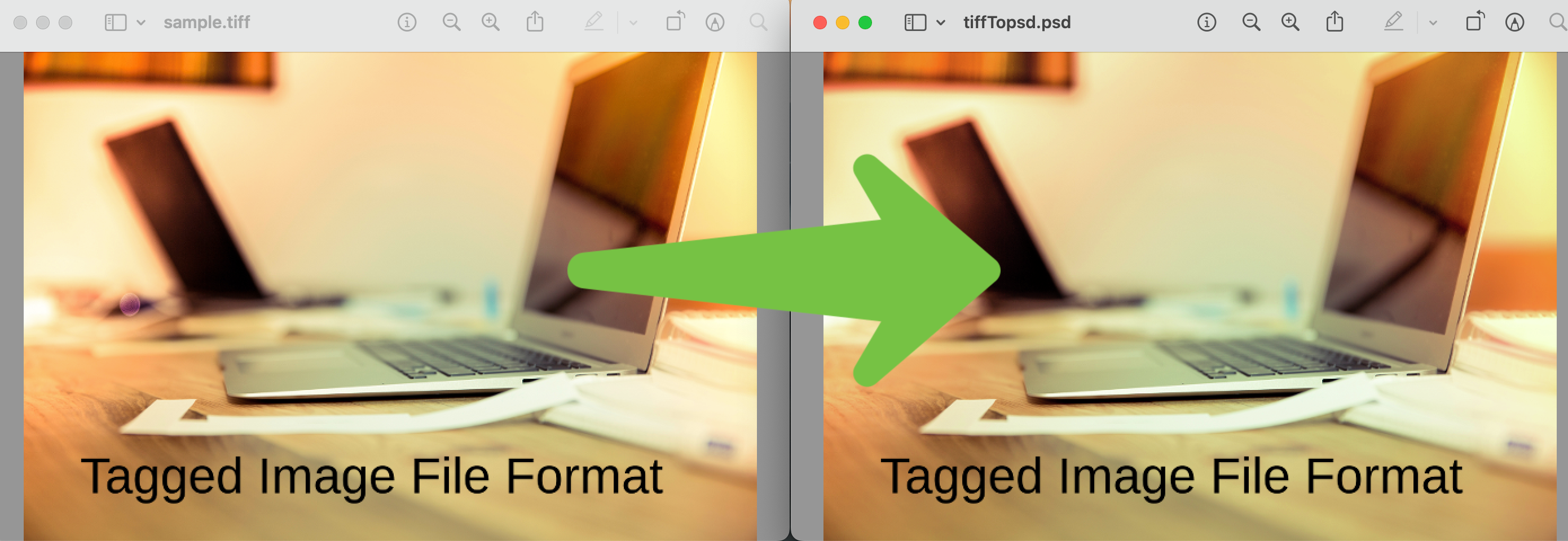 Convert TIFF to PSD With Layers 