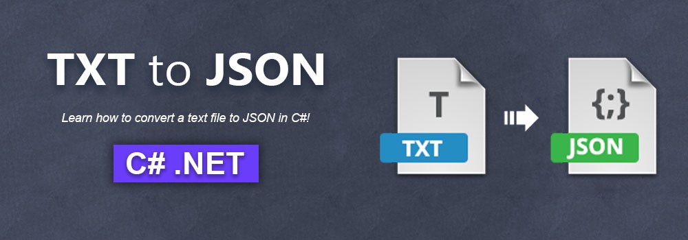 Converti TXT in JSON in C# | Convertitore di Testo in JSON