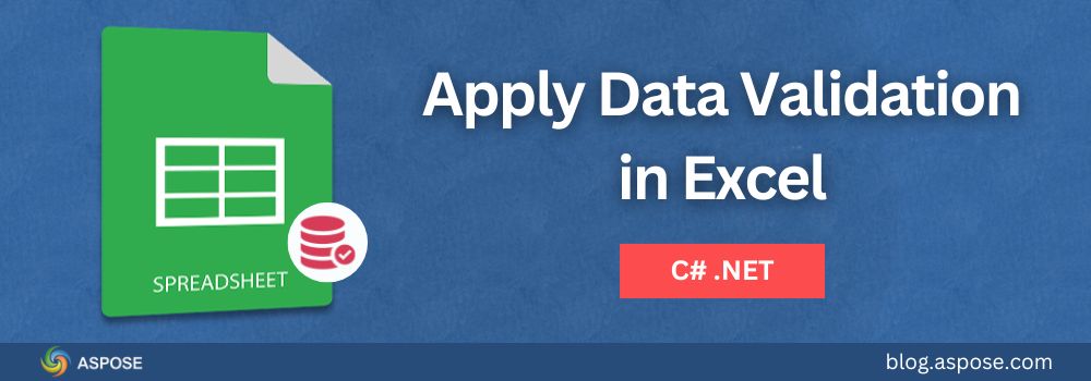 Validazione dei dati in Excel utilizzando C#