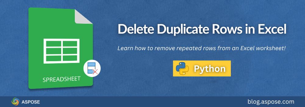 Elimina righe duplicate in Excel usando Python