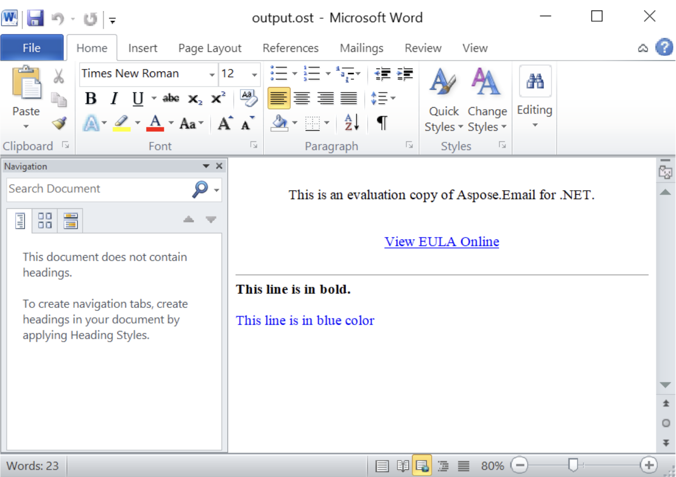 Convertitore di file di Outlook