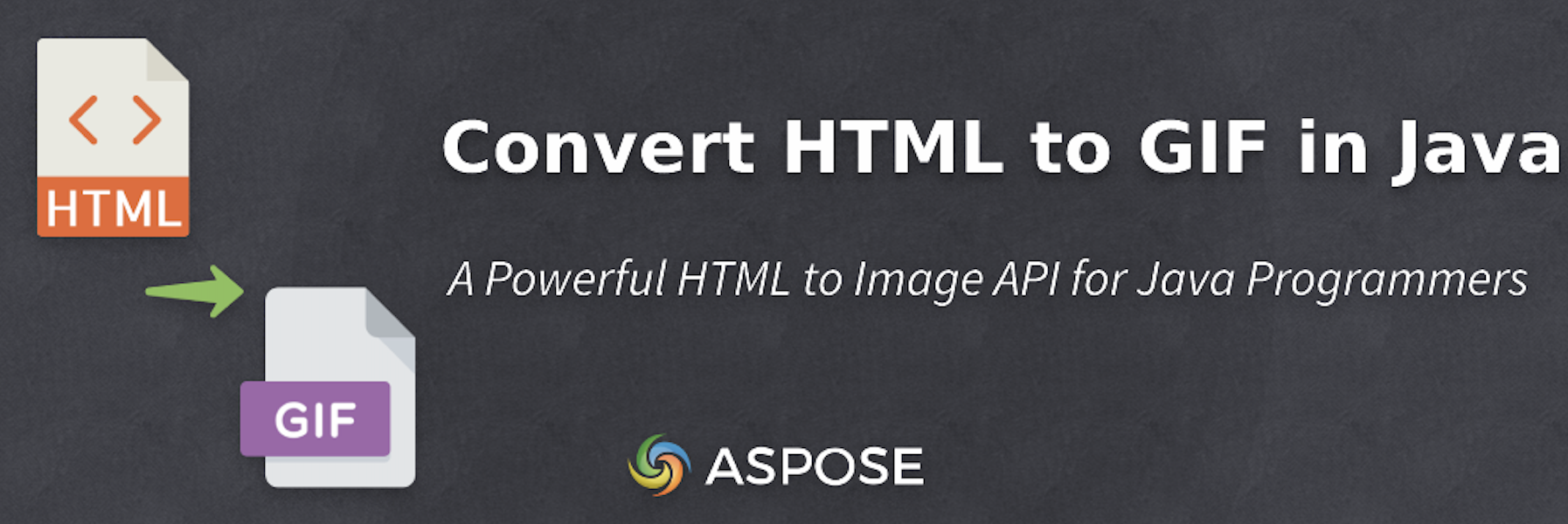 Converti HTML in GIF in Java in modo programmatico