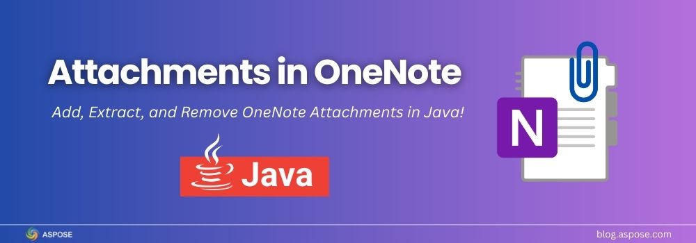 Allegati di OneNote in Java | Aggiungi, Estrai e Rimuovi File