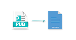 Converti Esporta PUB in Word DOCX