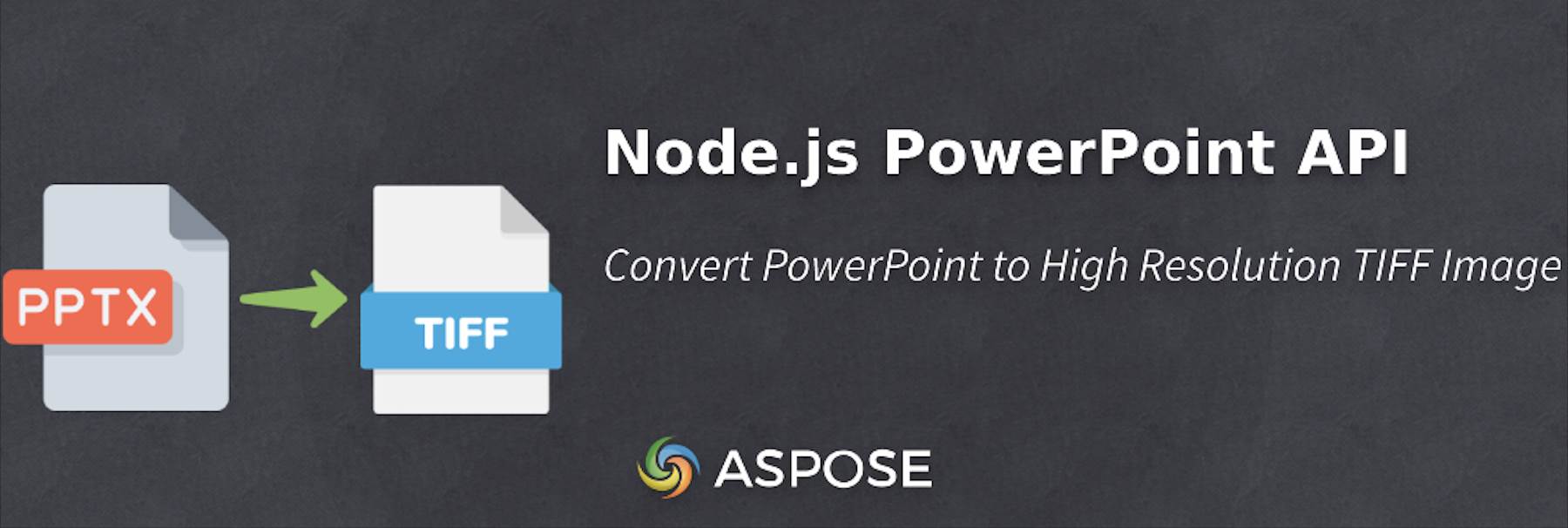 Convertire la diapositiva di PowerPoint in immagine in Node.js - PPT a TIFF