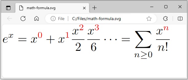 Rendi la formula LaTeX in SVG utilizzando Java
