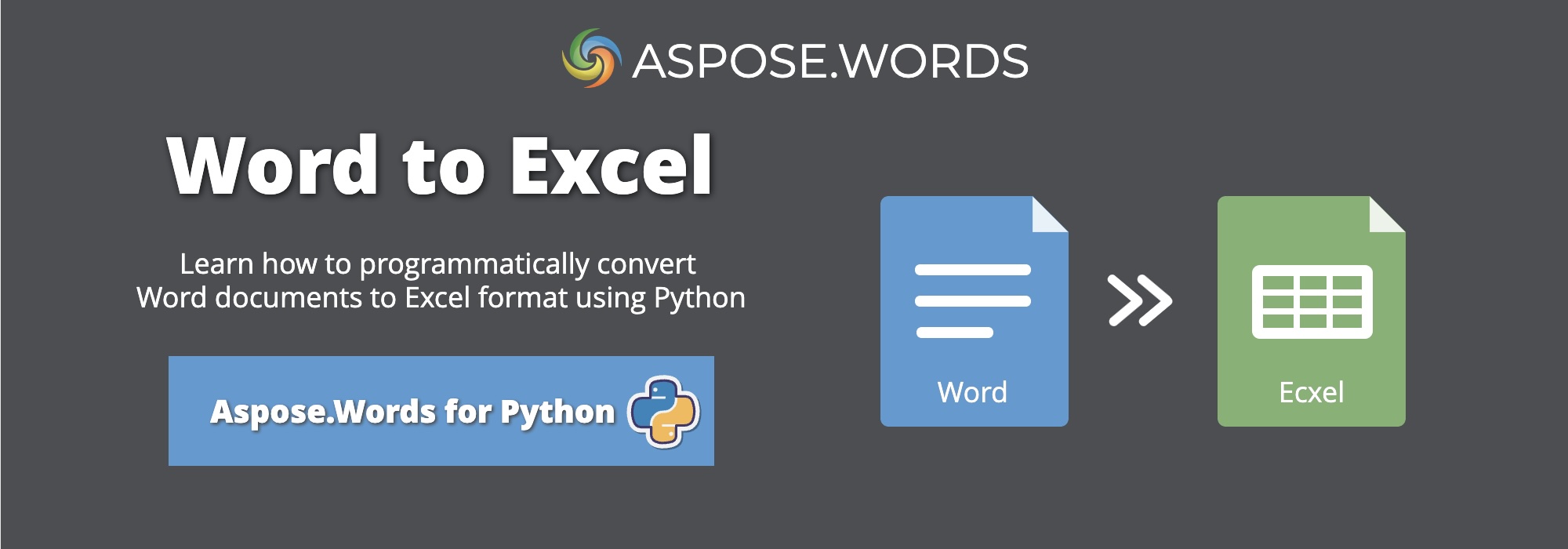 Converti Word in Excel Python | Converti DOCX in XLSX Python