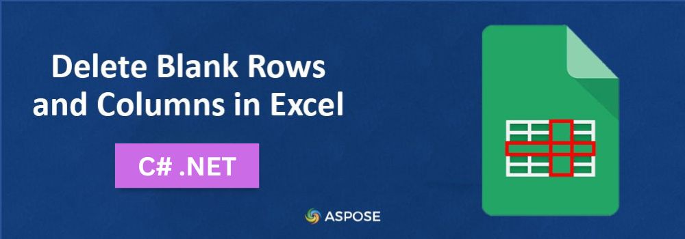 C# を使用して Excel で空白行と列を削除する