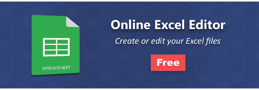 Excelファイルを編集するためのオンラインExcelエディター