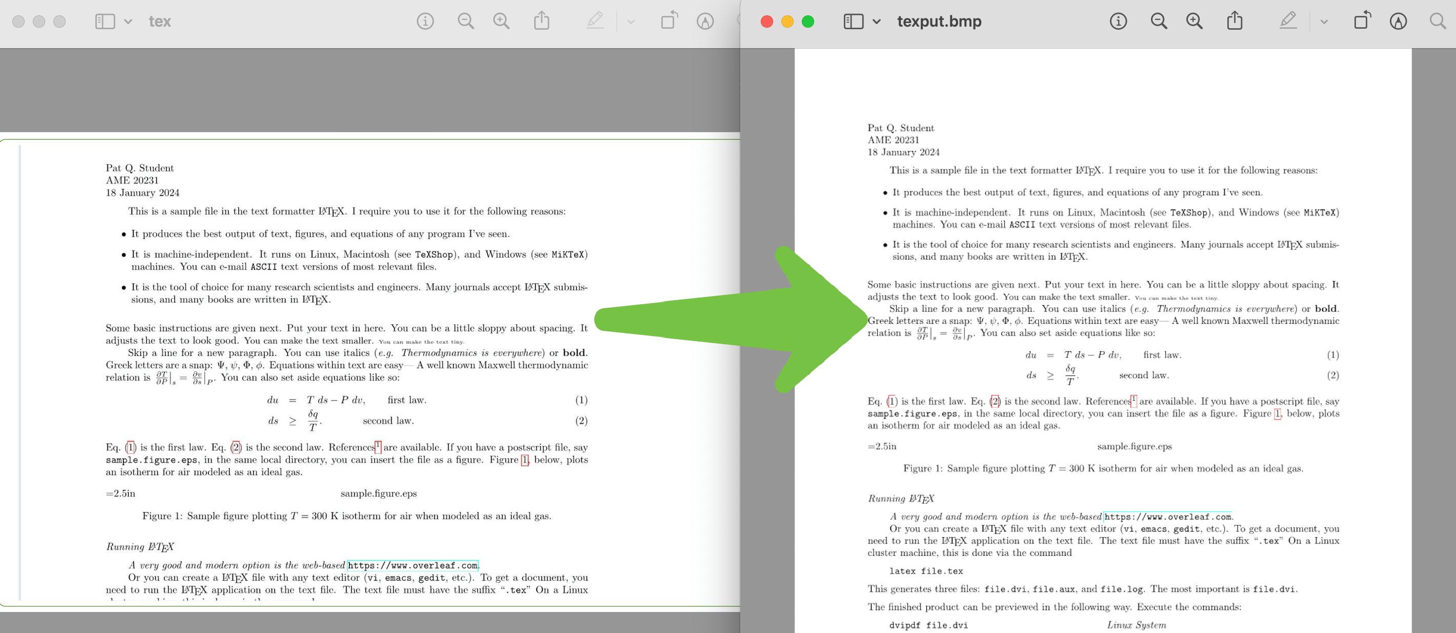 C# における TeX から BMP への変換