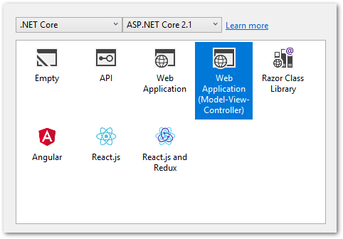 asp.net 코어 웹 애플리케이션