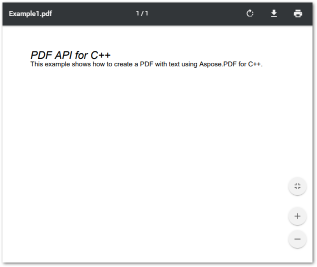 C++에서 PDF 파일 만들기