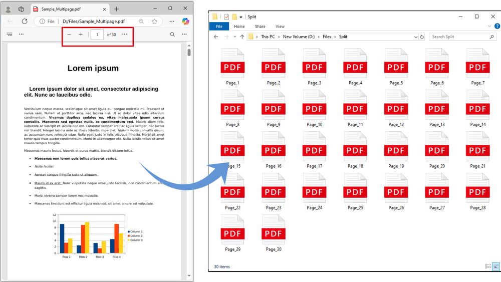 Split PDF Pages in Python