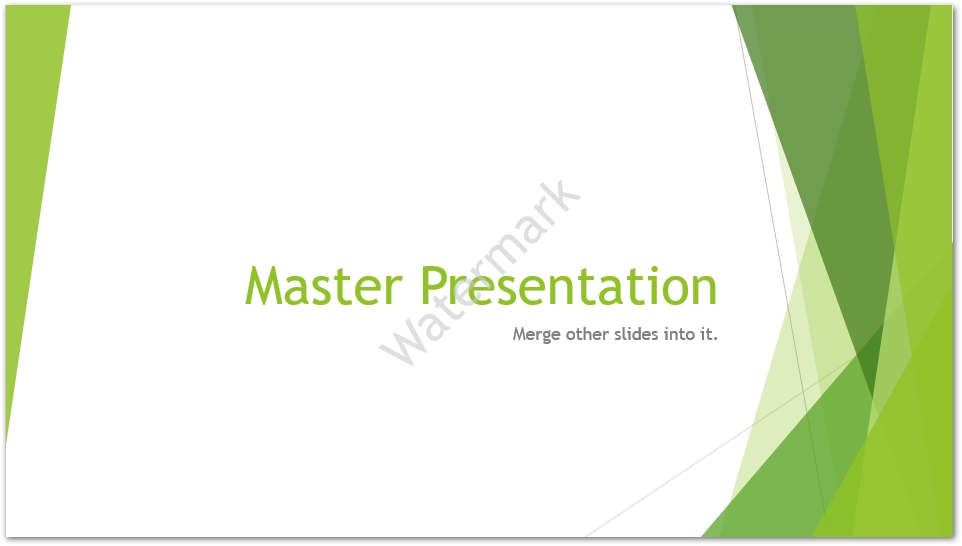 C#에서 PowerPoint 슬라이드에 워터마크 추가