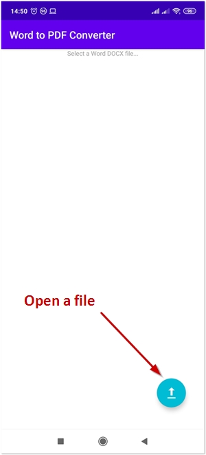 안드로이드 워드를 PDF로 변환하는 변환기
