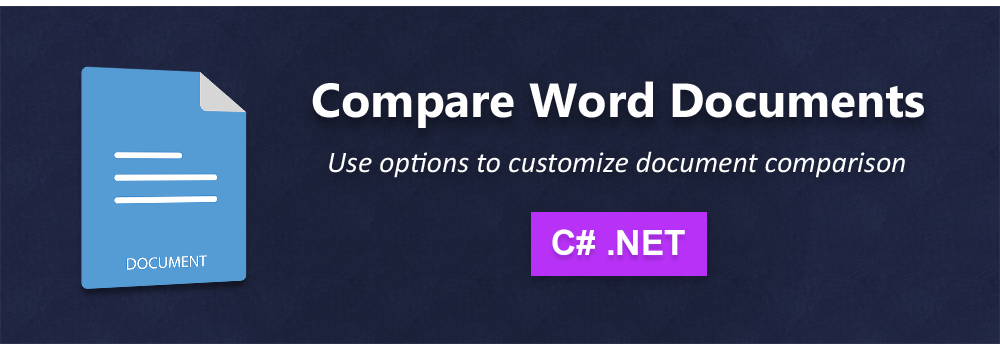 C#을 사용하여 Word 문서 비교