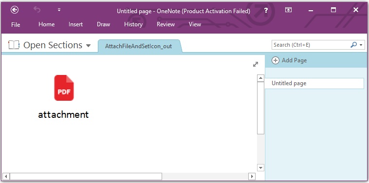Attach File and Set its Icon