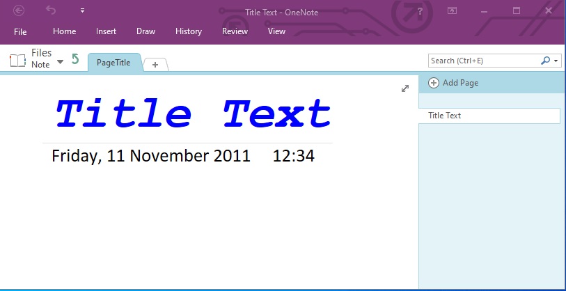 Change Text Style of a Page Title in C#