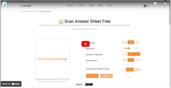 Answer Scanner OMR Scanner Online