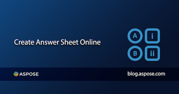 OMR Answer Sheet Online