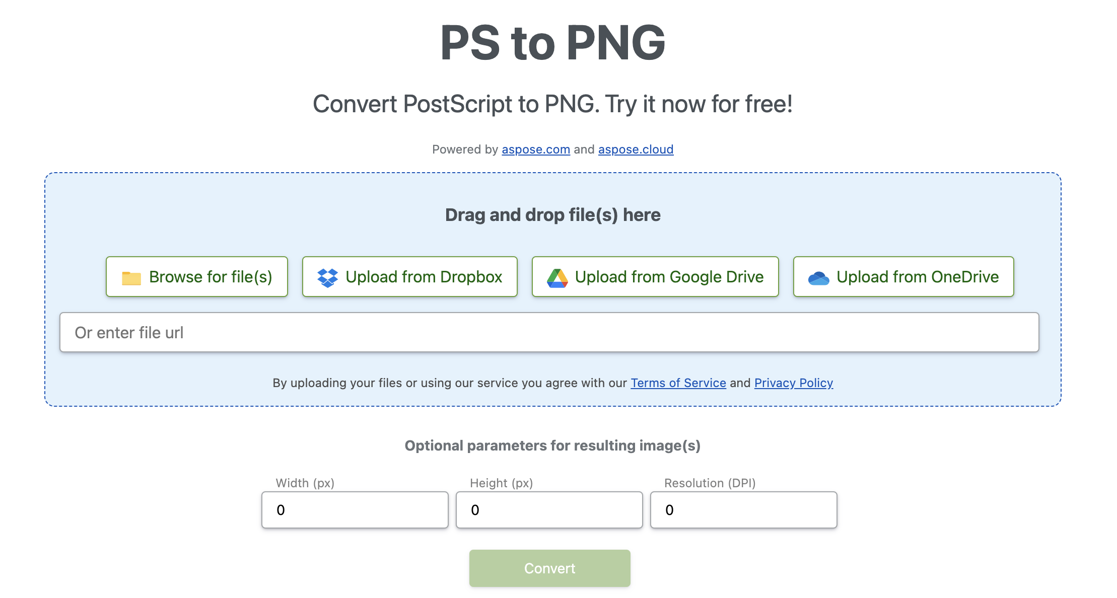 PS to PNG Converter - Online App
