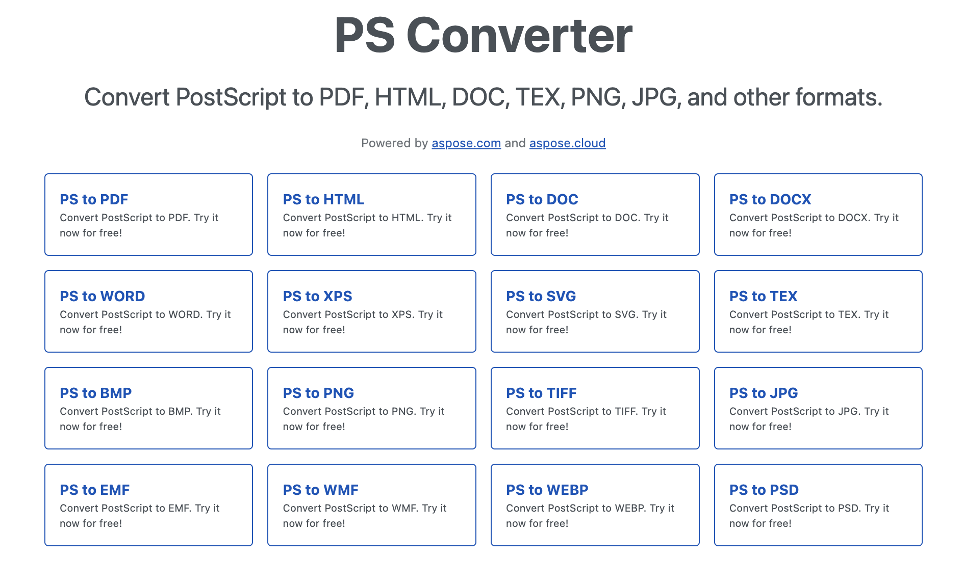PS File Converter
