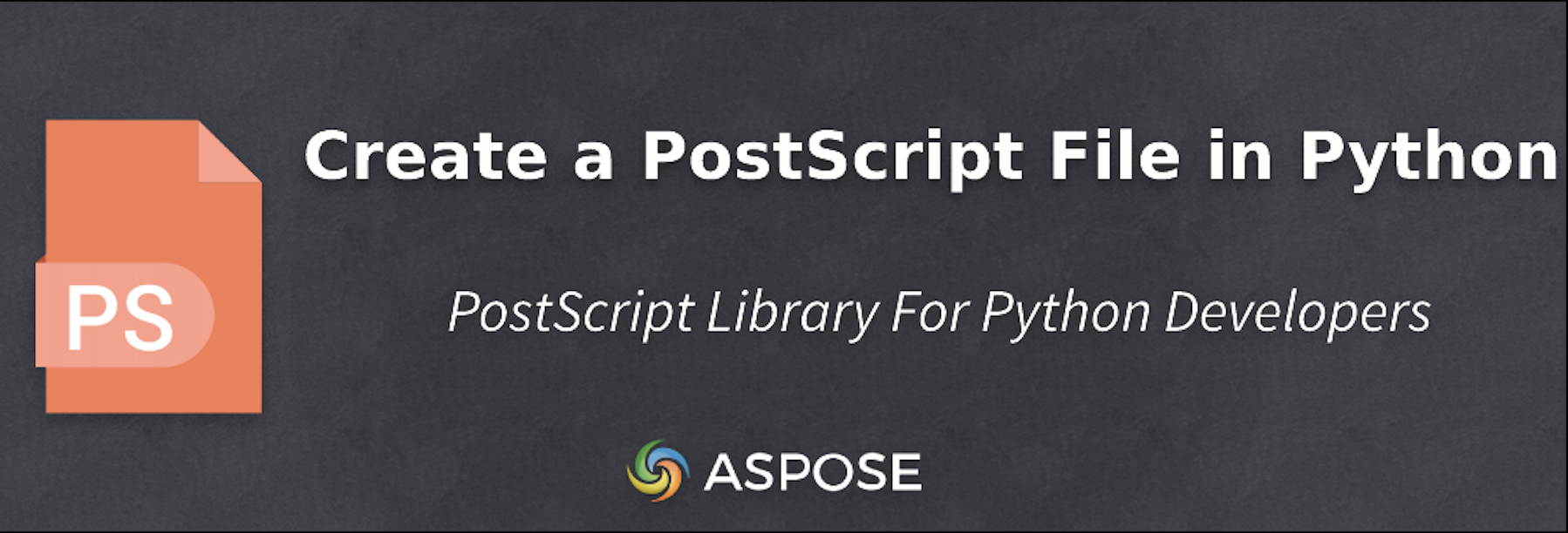 PostScript Library to Create a PostScript File