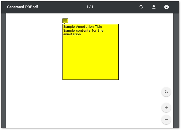 add annotation in PDF using C#