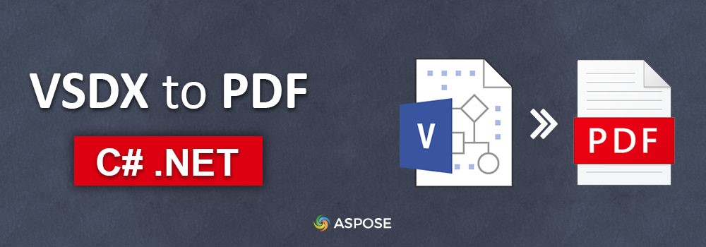 Konwertuj VSDX na PDF w C# | Konwerter plików VSDX na PDF w C#