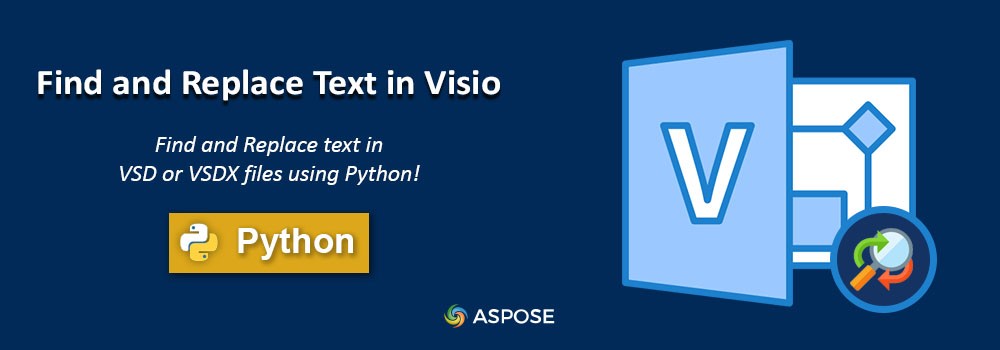 Znajdź i zamień w programie Visio przy użyciu języka Python