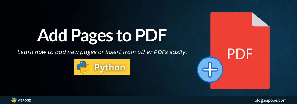 Dodaj strony do PDF w Python | Wstaw stronę do PDF